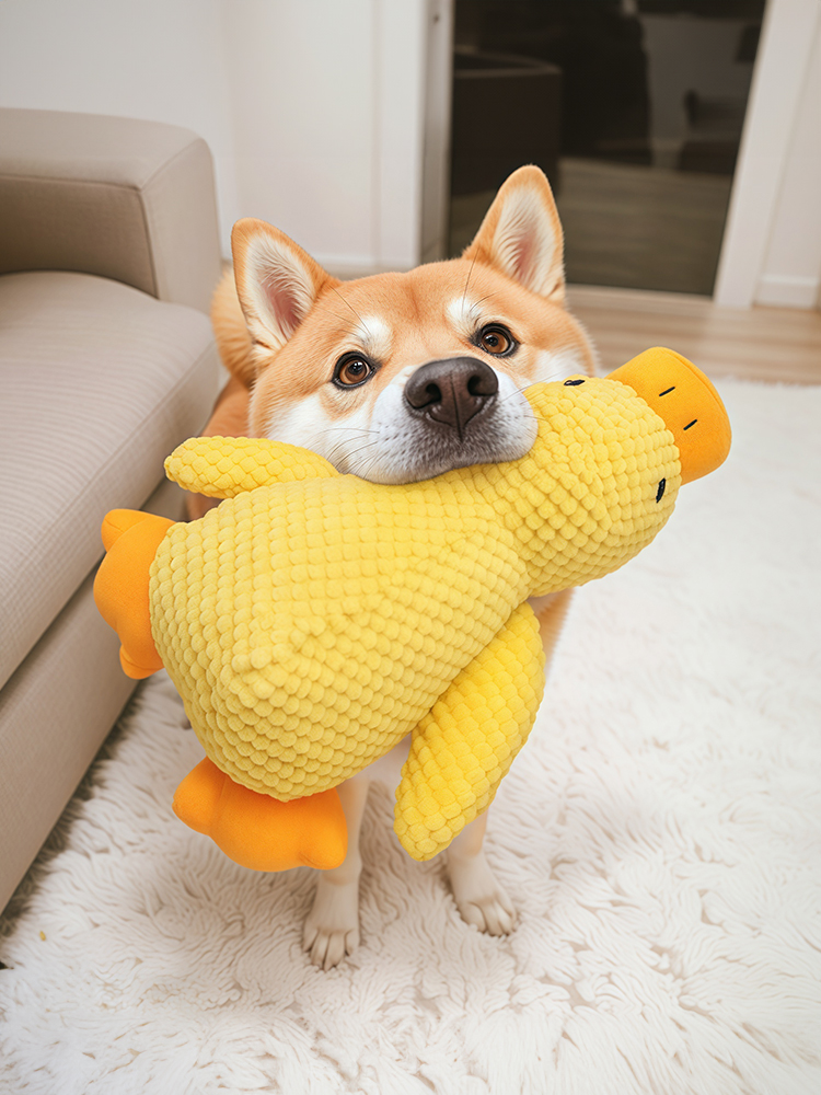Yellow Bichon Teddy Corgi Self-Hi Relieving Stuffy Dog