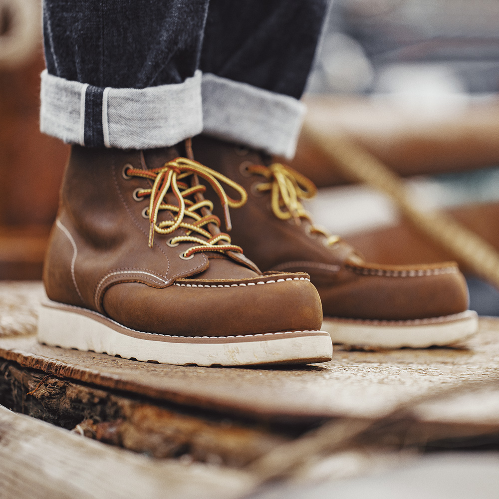 Madden Retro Mid-Top Genuine Leather Workwear Boots