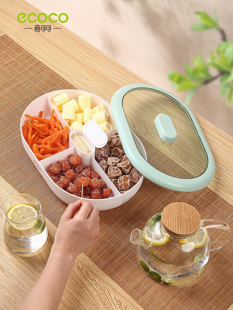 2024 New Arrival Fruit Plate For Home Living Room Coffee Table Dried Fruit Plate Fruit Snack Candy Display Sunflower Seeds Nut Storage Box