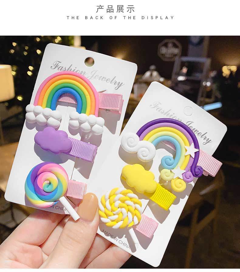 3-Piece Kids Rainbow Hair Band Set