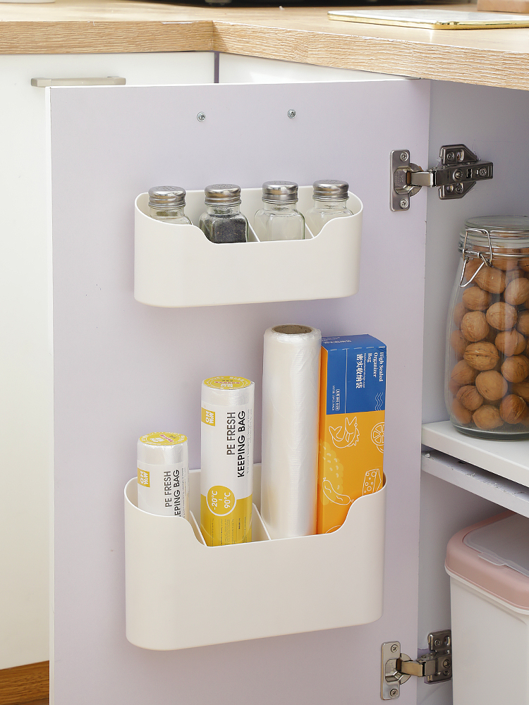 Storage Box Punch-Free Plastic Wrap Bathroom Refrigerator Kitchen