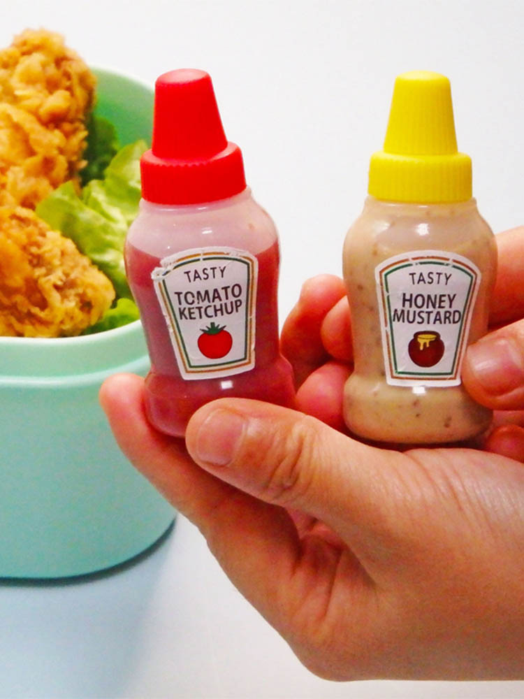 Mini-Portable Sauce Bottle Lunch Box Japanese Salad Dressing Tomato Sauce Subpackaging Bottles Plastic Seasoning Jam Squeeze Bottle