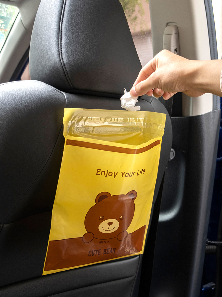 Car Trash Bag Disposable Pasting Multifunctional Clean Bag Dormitory Clean Bag Airsickness Bag Garbage Bag for Vehicles