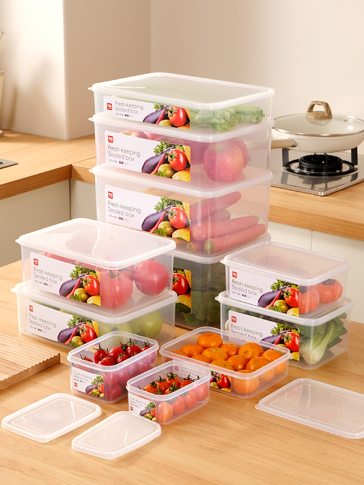 Frozen Dedicated Fresh-Keeping Box Separately Packed Case Food Grade Rectangular Organizing Box Refrigerated Storage Box in Refrigerator