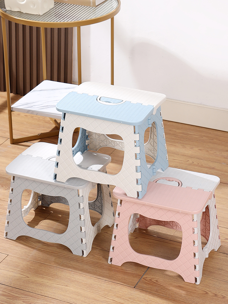 Portable Kids Foldable Stool Student Only Learning Chair Baby Toilet Stool For Home Small Bench Plastic Stool