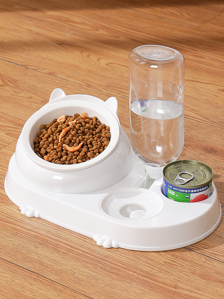 Ceramic Cat Bowl Dog Basin Dog Bowl Food Basin Dog Drinking Water Cat Supplies Pet Automatic Drinking Water Eating Stainless Steel Bowl