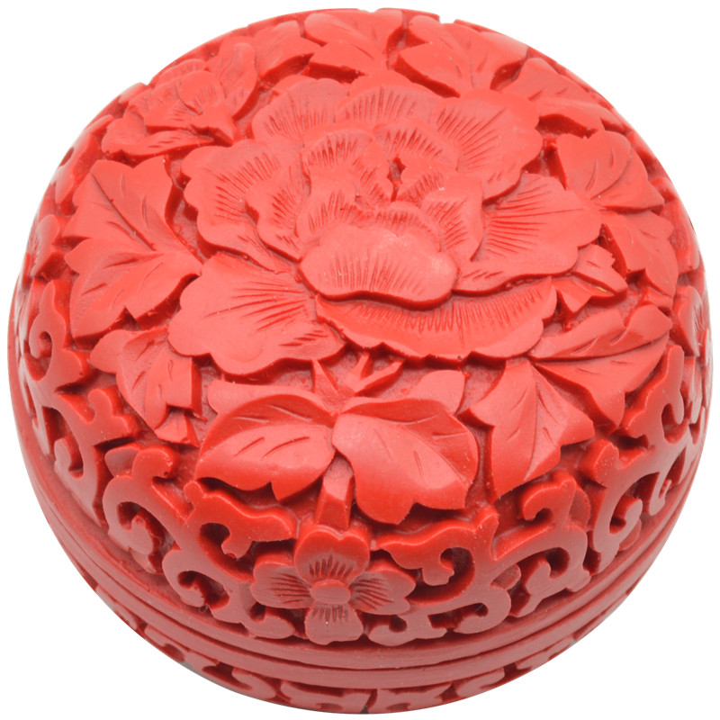 Lacquerware Lacquer Carving Jewelry Box Folk Characteristic Crafts Chinese Style Gifts for Foreigners Specialties of Beijing Souvenir