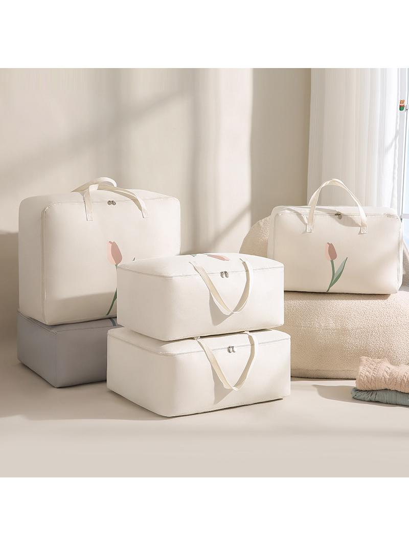 Jujiajia Clothing Cotton Quilt Storage Oxford Cloth Travel Moving Buggy Bag Thickened Waterproof Moisture-Proof Quilt Buggy Bag