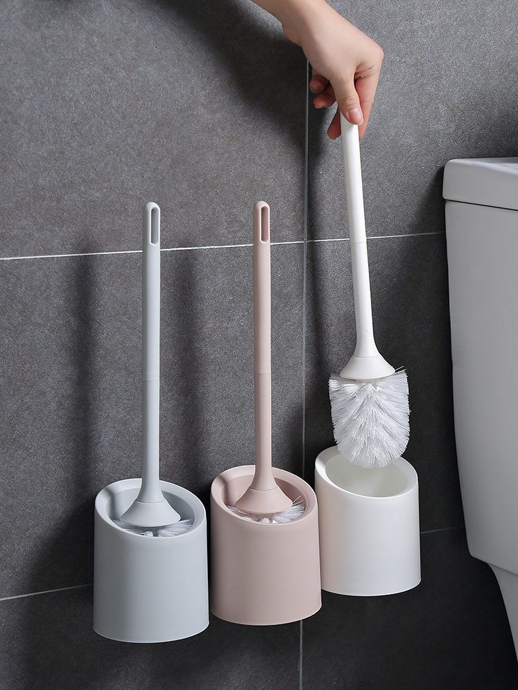 Jujiajia Toilet Brush Set No Dead Angle Toilet Brush Home Ladle Bathroom Wall-Mounted Cleaning Brush