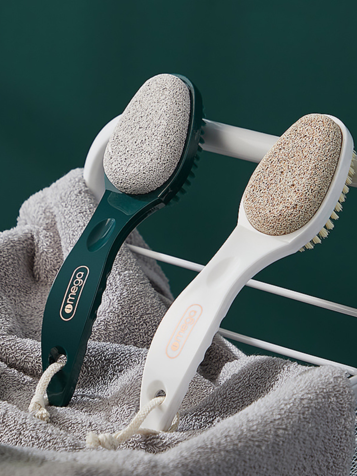 Jujiajia Exfoliating Kit Pumice Stone Exfoliating Calluses Cutin Double-Sided Rub Foot Board For Home Scraping and Repairing Foot Bottom Tool