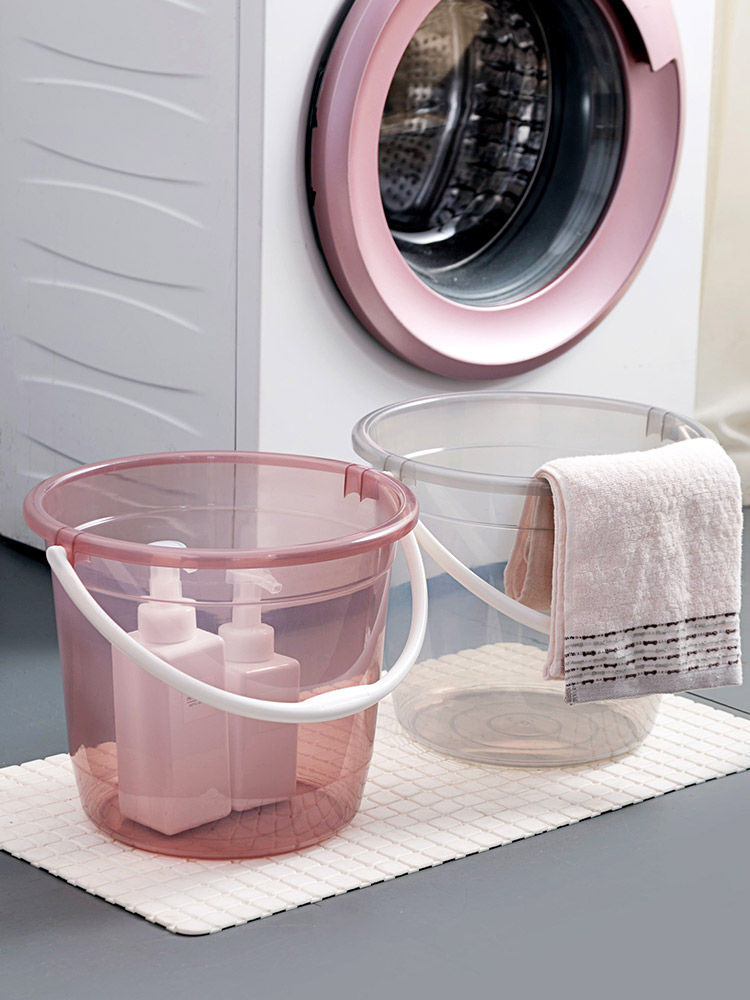 Jujiajia Transparent Plastic Student Laundry Bucket