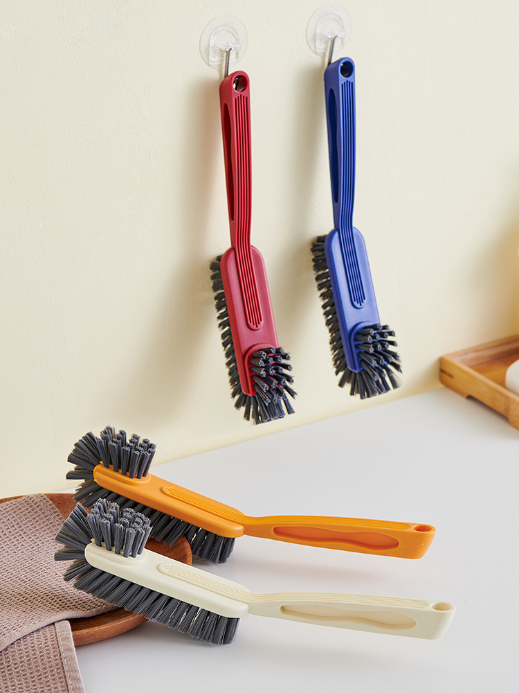 Jujiajia Long Handle Shoe Brush For Home Double-Sided Non-Hurt Shoes Soft Brush Bathroom Multi-Functional Laundry Decontamination Cleaning Brush