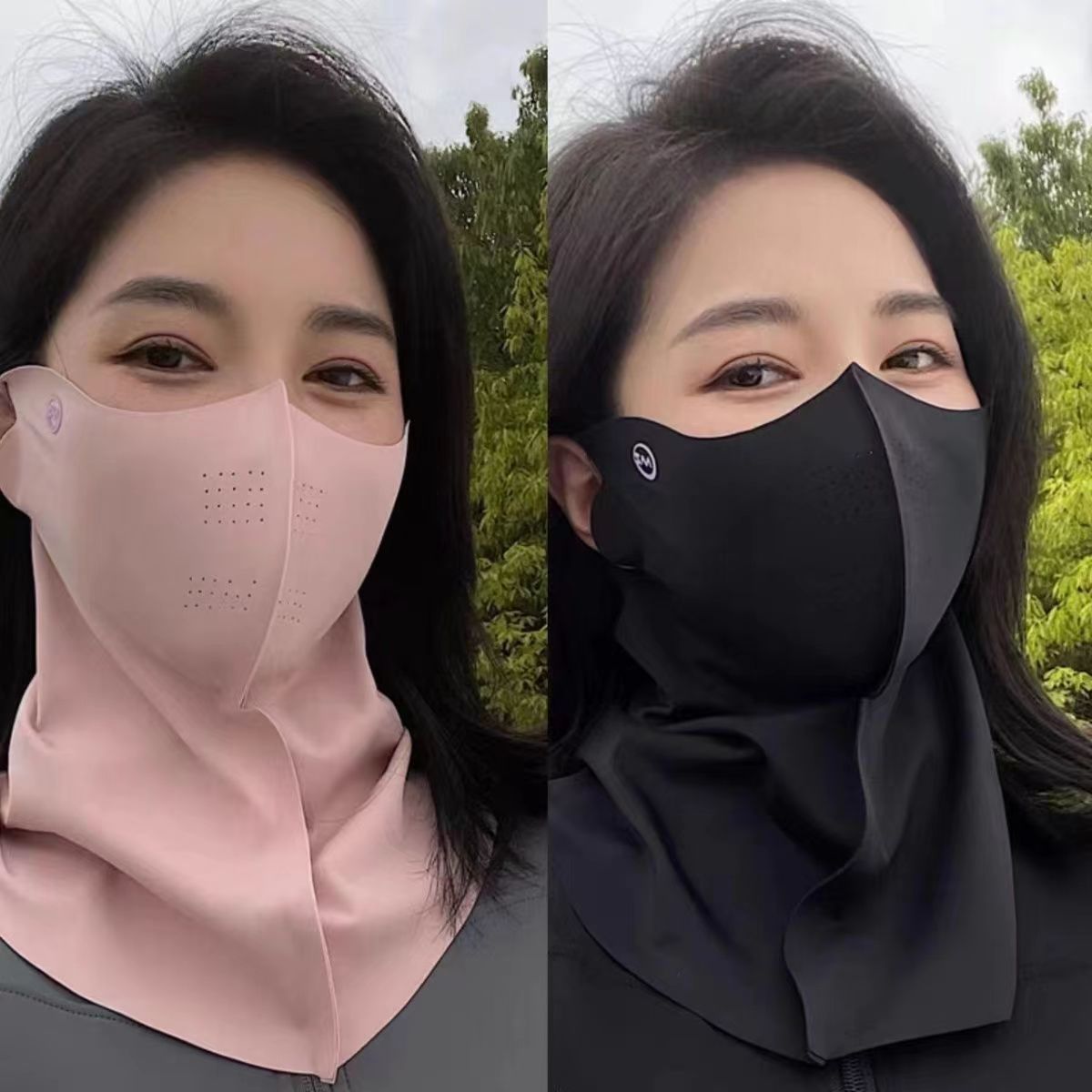 UPF Neck Protection Facekini Ice Silk Summer Sun Mask