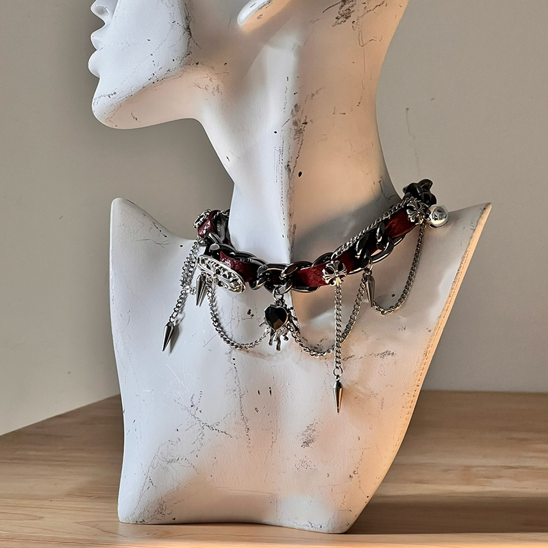 Y2g Rivet Leather Punk Young Adult Subculture Collar