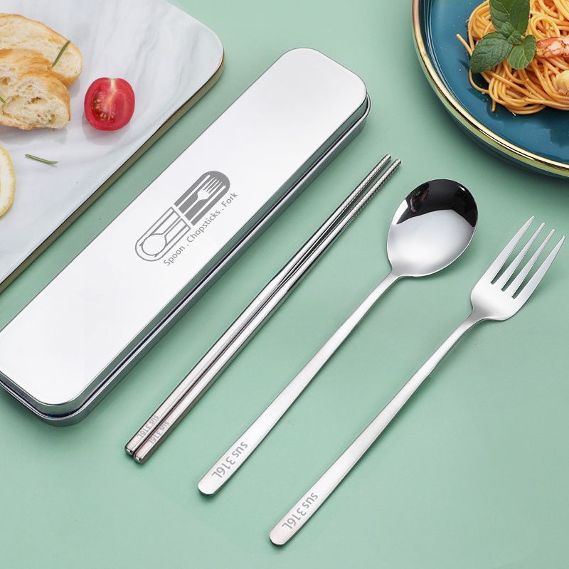 Food Grade Fork Storage Box Work 316 Stainless Steel