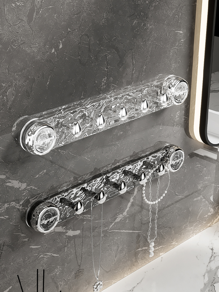 Suction Cup Hook Strong Load-Bearing Adhesive Punch-Free Wall Sticky Hook Bathroom Seamless Row Hook Bathroom Hook