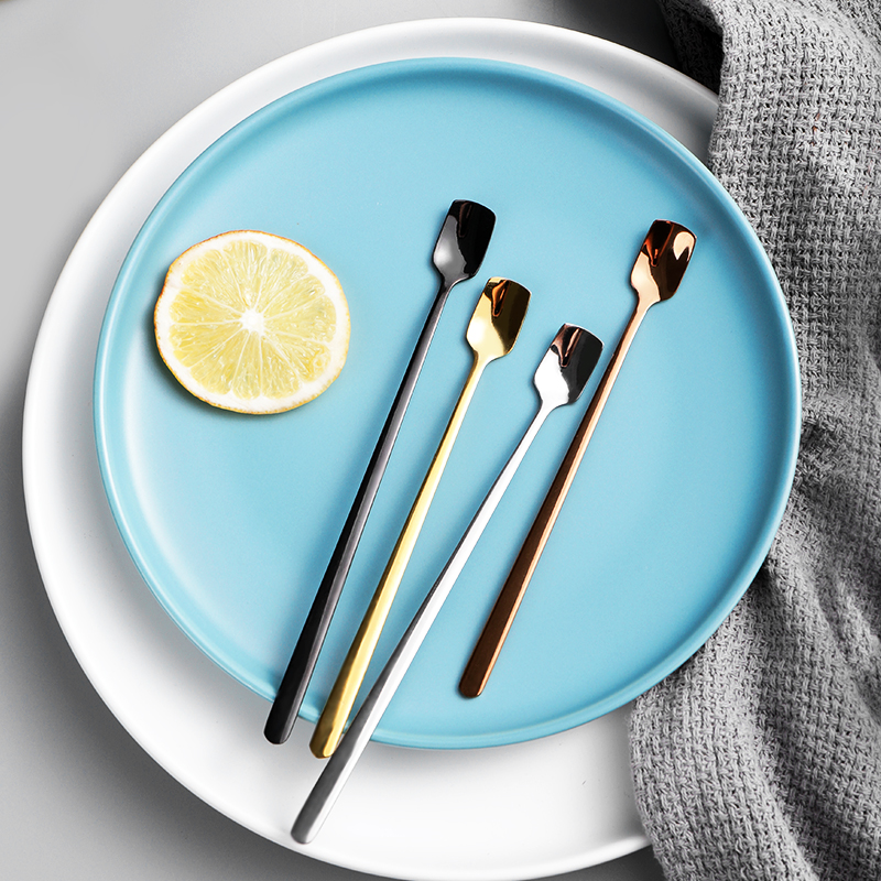 Seasoning Lengthened Creative Dessert Honey Spoon Stainless Steel