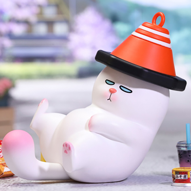 Vivicat Lazy Helmet Series Blind Box PopMart Pop Mart Peripheral Ornaments Toy Girls Gifts