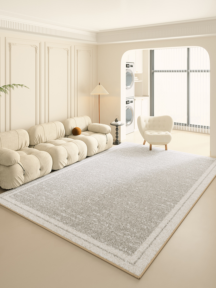 Minimalist Living Room Carpet Autumn and Winter Sofa Table Carpet Bedroom Winter Floor Mat Disposable Fancy Accessible Luxury Cream Style
