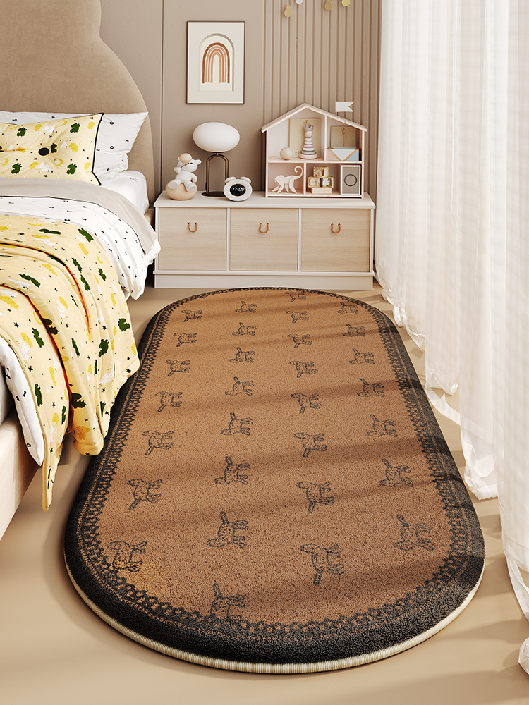 Bedroom Bedside Carpet 2025 New Arrival Kids Room Bedroom Carpet Cartoon Care-Free Carpet Bedroom Bedside Blanket
