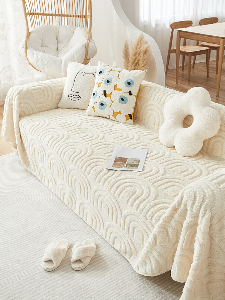 Cream Style Stuffed Sofa Towel All-Inclusive Universal Winter 2025 New Arrival Thickened Sofa Cover Sofa Cover Cloth Blanket
