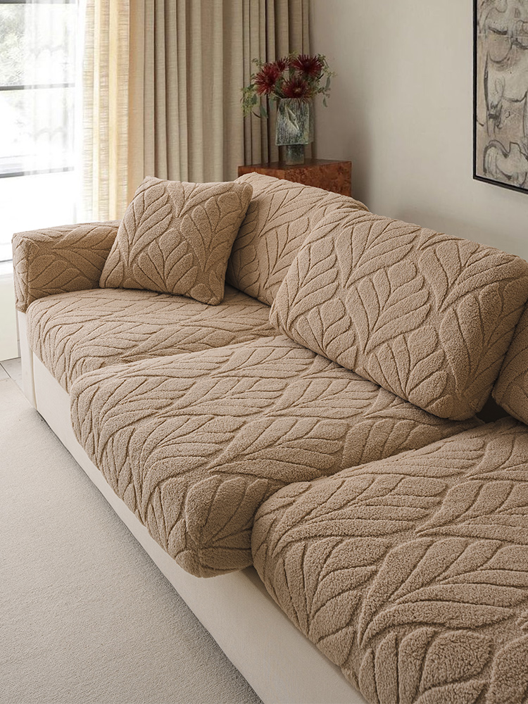 Thickened Fleece All-Inclusive Universal Cover Cover 2025 New Arrival Autumn and Winter Non-Slip Seat Cushions Stretch Sofa Cover Sofa