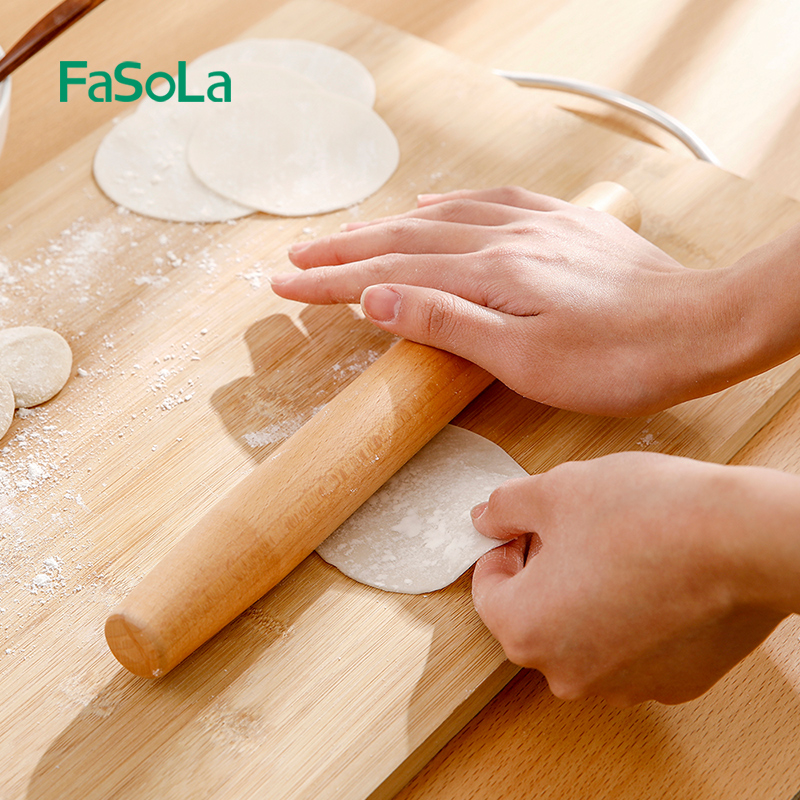 Fasola Import Material Rolling Pin Solid Wood Rolling Pin For Home Rolling Pin Rolling Stick Rolling Pin Rolling Pin Stick God Rolling Dumplings