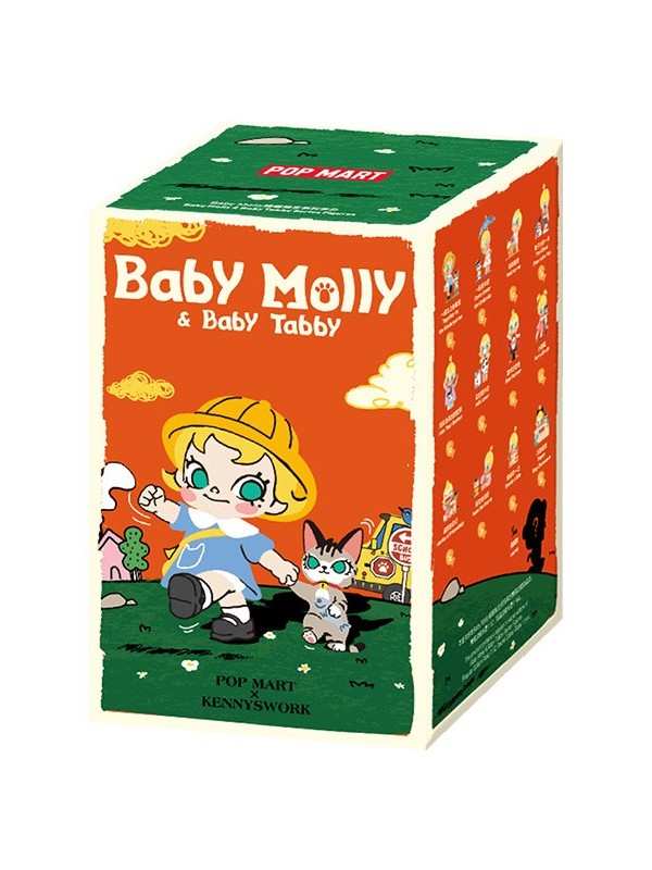 [Tens of Billions] PopMart Pop Mart Baby Molly Meow Fun Hengsheng Hand-Made Blind Box Cute Small Gift