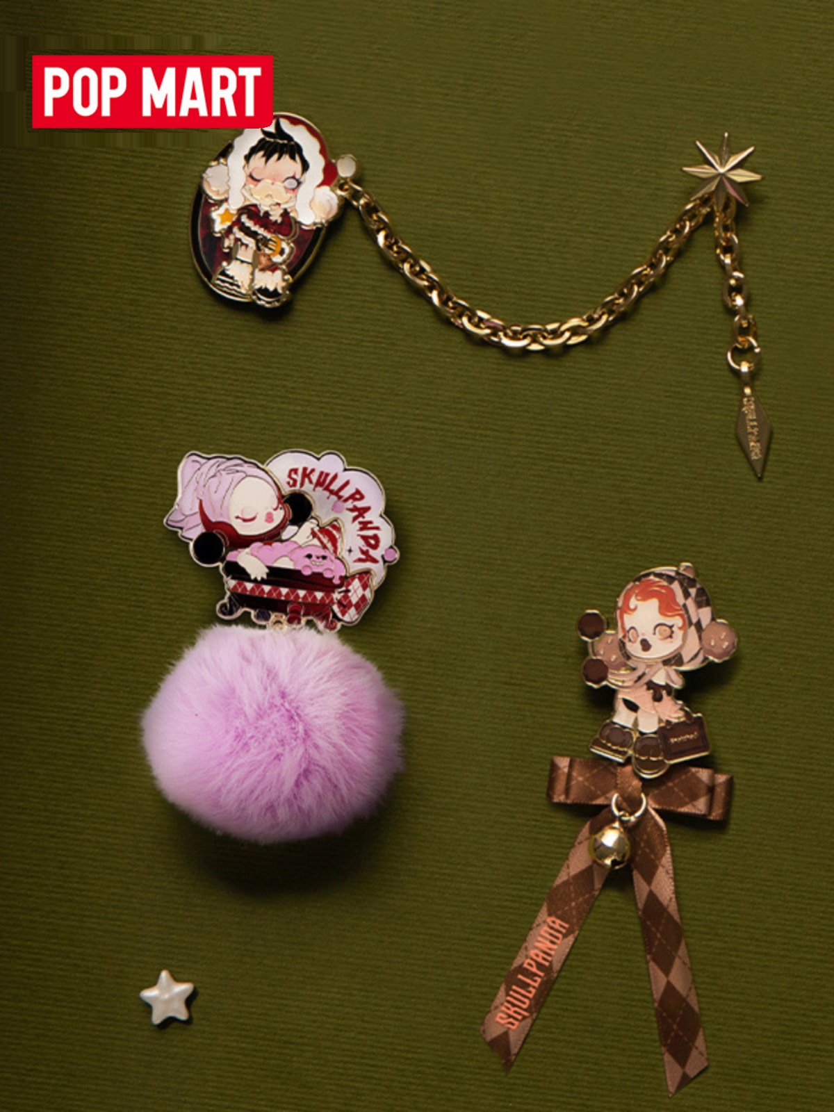 Popmart Pop Mart Skullpanda Wishing Time to Series Hanging Blind Box Trendy Pendant Gift