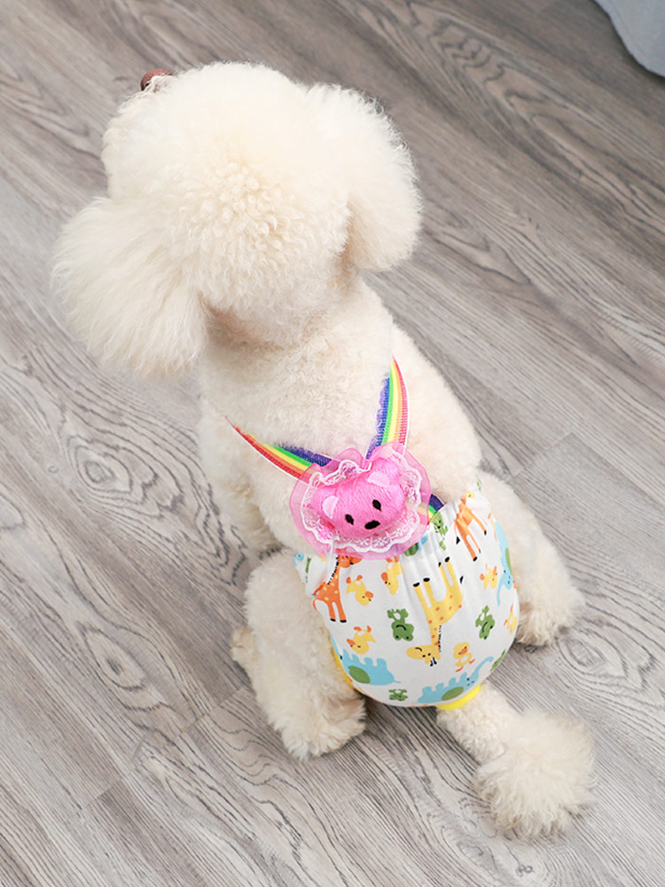 Female Dog Physical Pants Teddy Menstrual Period Sanitary Sanitary Towel Underpants Pet Safety Contraceptive Clothes