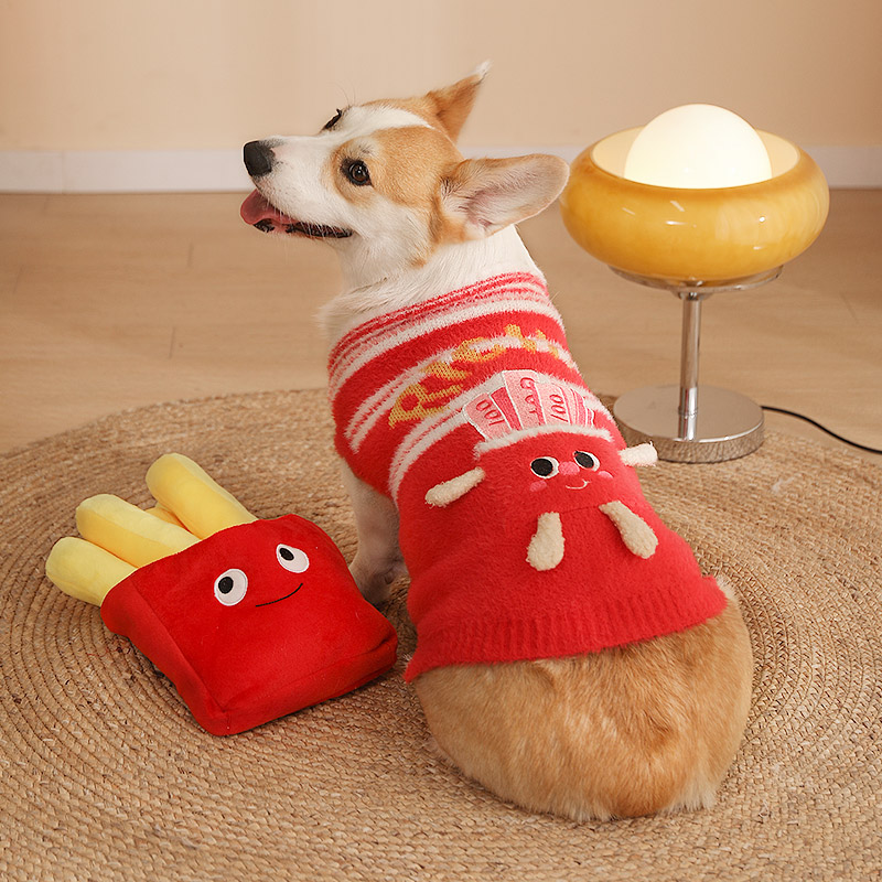 Dog Clothes Autumn and Winter Sweater Corgi and Shiba Inu Small Size Dogs Adult Shiba Inu Heattech Winter Pet Dog Clothes