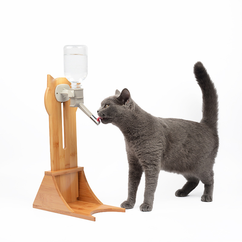 Cat Water Fountain Pet Automatic Drinking Bottle Water Feeder Young Cat-Related Products Non-Plug-in Hanging with Wo Qi Kettle
