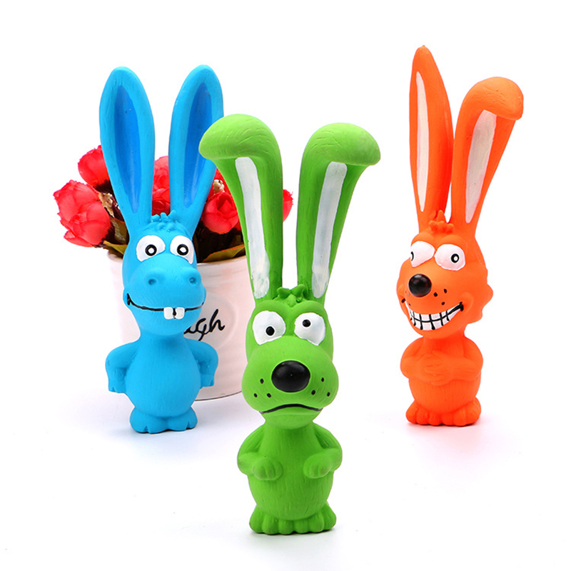 Dog Toy Dog Sound Toy Naughty Rabbit Toy Teddy Bite-Resistant Molar Pet Toy Pet Supplies