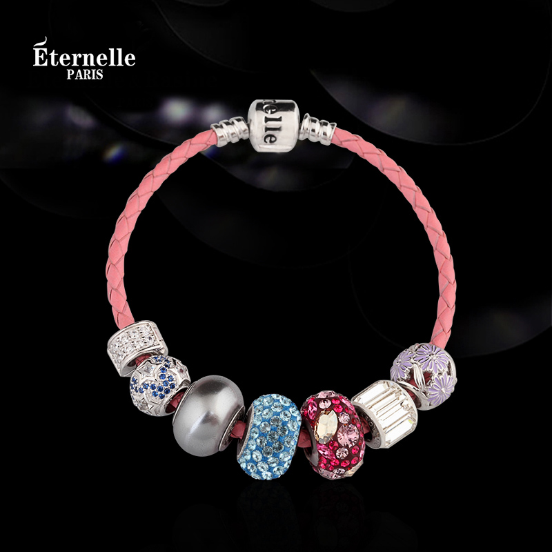 French Eternelle Pan Multi-Style Bracelet Camouflage Beads S925 Silver Jewelry Women Bracelet DIY Beaded Accessories