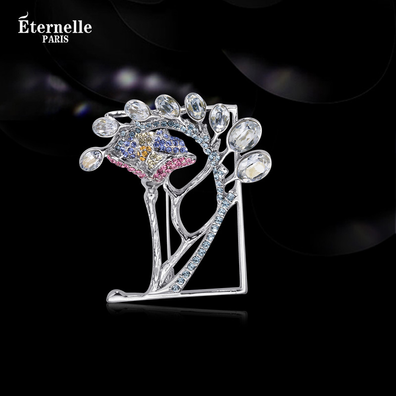 French Eternelle Original Design Bohemian Style Brooch Temperament Accessories Coat Collar Pin High-End Corsage