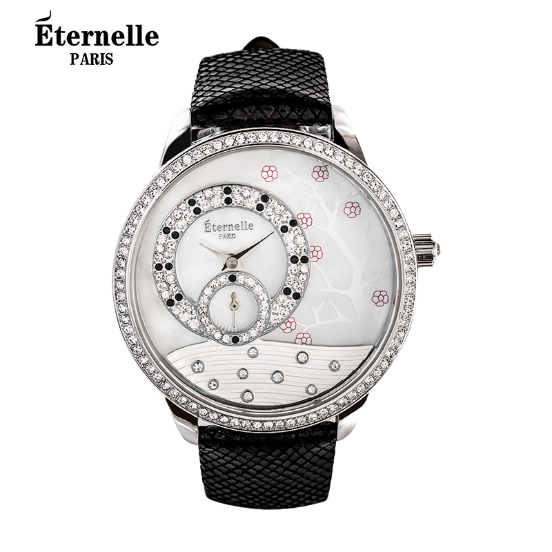 French Eternelle Austrian Crystal Watch Accessories European and American Magazine Fashion Watch Quartz Watch