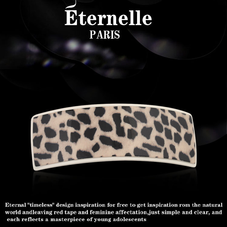 French Eternelle Ponytail Clip Fashion Wind Side Clip Stylish Leopard Hair Accessories Headdress Top Clip Birthday Gift
