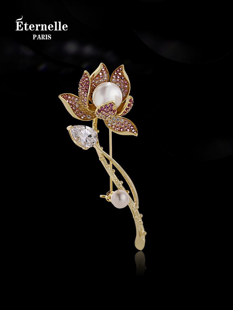 Eternelle Magazine Style Women's Elegant Graceful Brooch