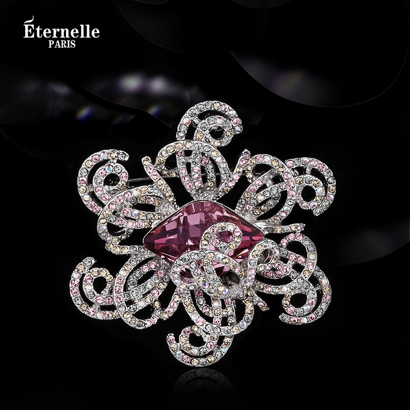 Eternelle European and American-Style Austrian Crystal Sweater Chain