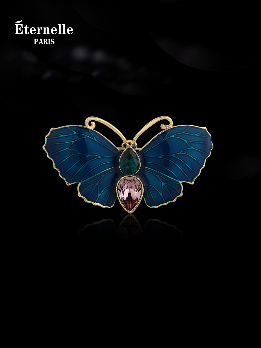 Eternelle French Elegant Butterfly Women's Brooch