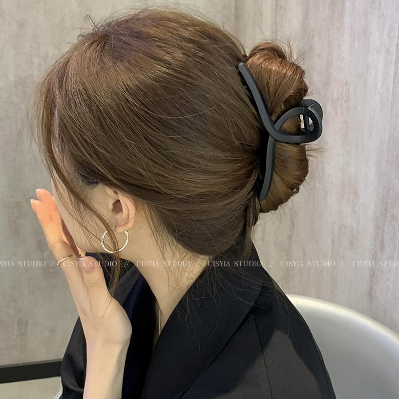 Autumn and Winter New High-Density Frosted Hair Clip Acrylic