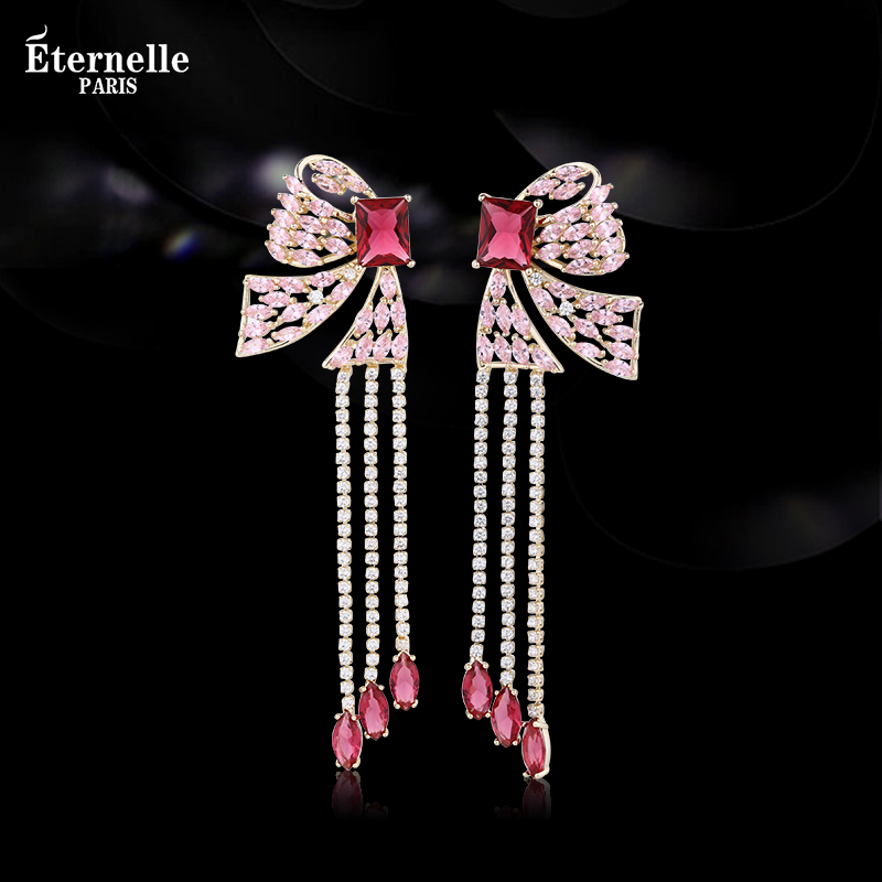 Eternelle French High-End Women Frosty Style Earrings