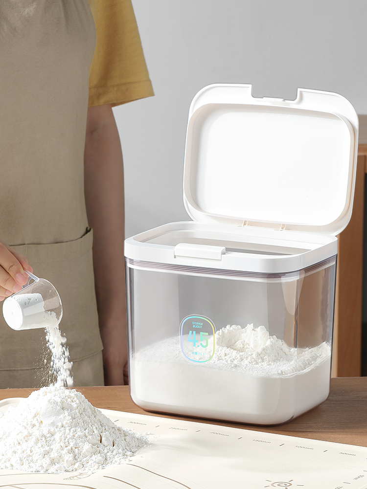 Lissa Flour Storage Tank for Home Use Noodle Bucket Sealed Moisture-Proof Rice Bucket Storage Food Grade Storage Container