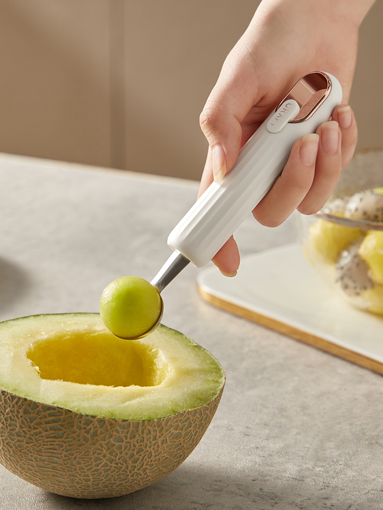 Fruit Ball Scoop Stainless Steel Cut Watermelon Hami Melon Fruit Dug Device Ice Cream Ice Cream Special Scoop Tool