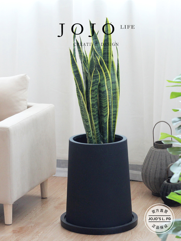 Jojo's L. Pd. Act. Nordic Simple Stylish Creative Large Plant Large Flower Pot with Tray | Acting
