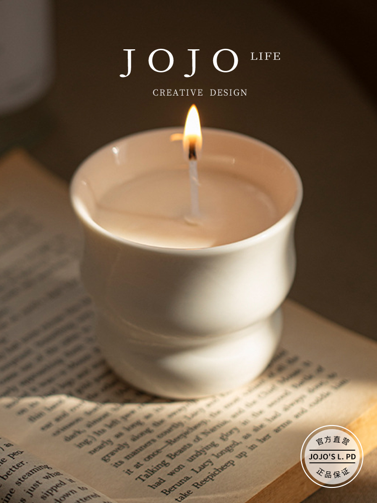 Jojo's L. Pd. Badly. Scandinavian Ceramic Candle Empty Cup Home Aromatherapy Candlestick Wax Container | Bad