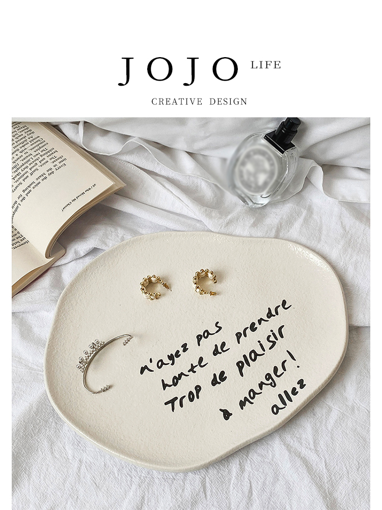 Jojo's L. PD · Romantic · Storage For Home Good-looking Ceramic Jewelry Storage Tray | Romantic