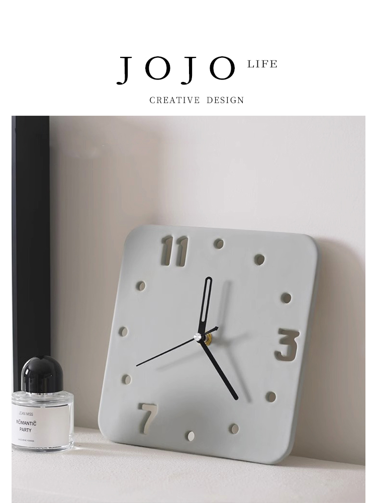 Jojo's L. Pd. Lean. Clock Cut Out Wall Clock Fancy Creative High Appearance Decorative Clock | Time Tilt