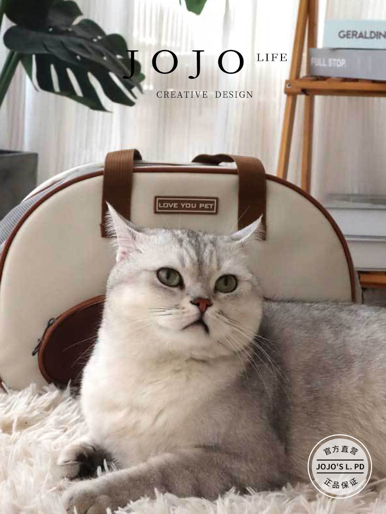 Jojo's L. Pd. Mr. Grocery. Cat Travel out Large Capacity Handbag Can Be Exposed | Junwei