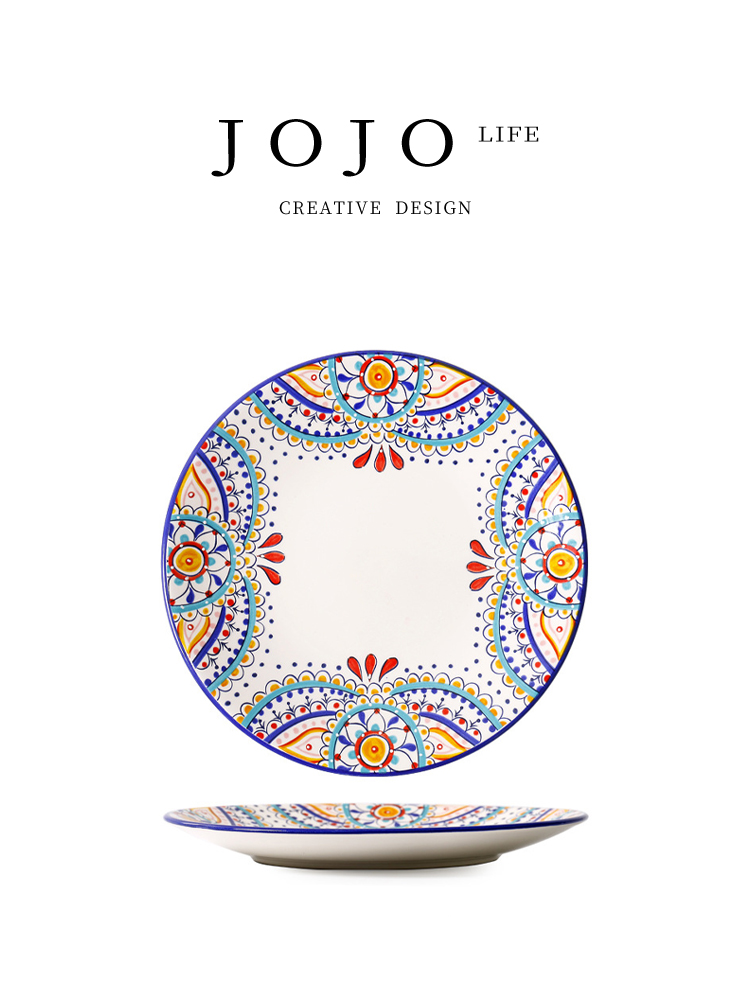 Love Home Ceramic Bowl and Plate Set - Western Cuisine Tableware